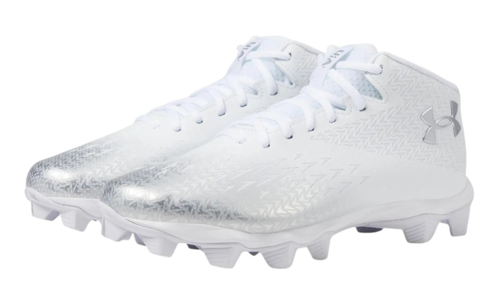 Under Armour Mens Spotlight Fran RM 4.0 Football Cleats US 13M EU 47.5 White EUC
